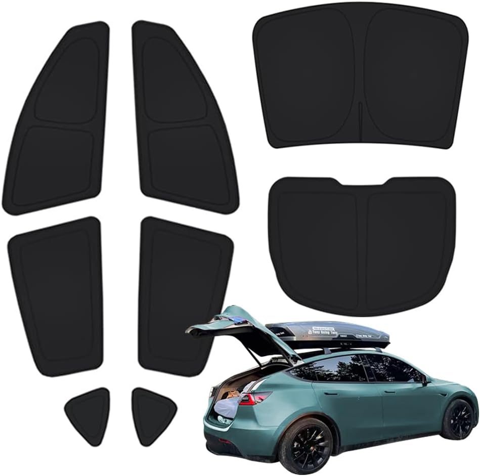 TESBEAUTY 8-piece privacy curtains for Tesla Model Y