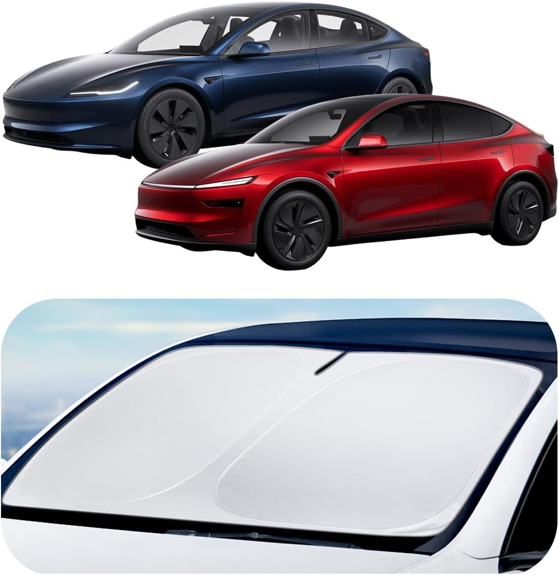 Spigen windshield sunshade for Tesla Model 3 and Model Y