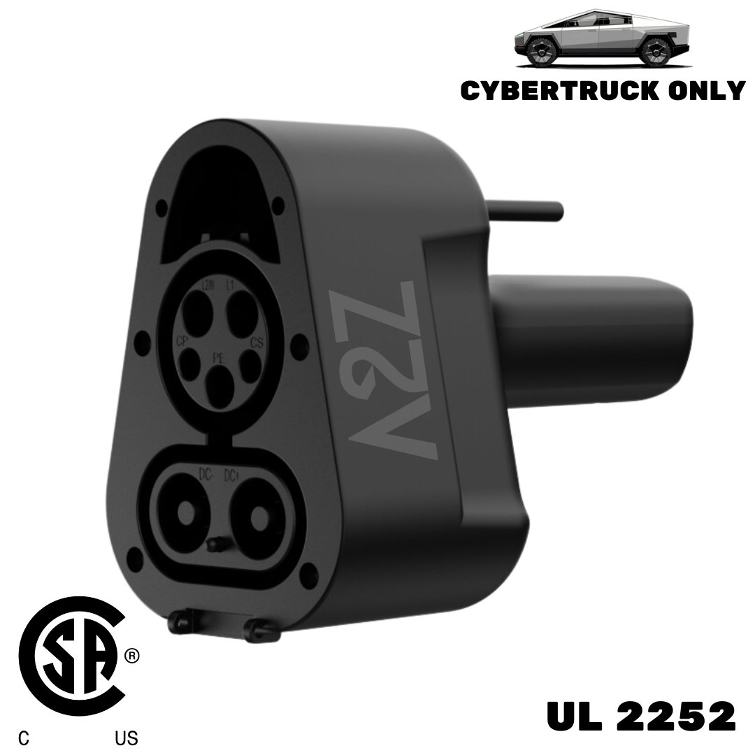 A2Z EV Thunderstorm Max CCS1 to NACS for Cybertruck
