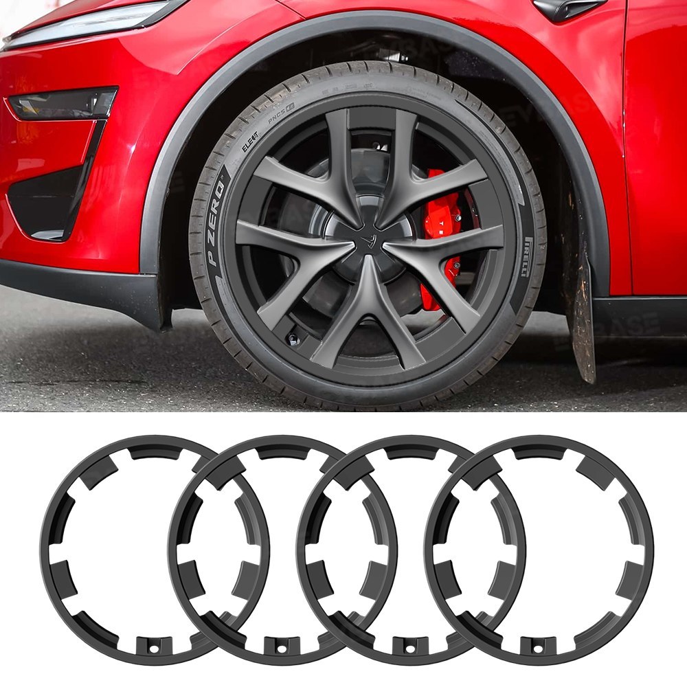 EVBASE TAA1096 21-inch Juniper Performance wheel rim protectors, curb-rash armor for Tesla Model Y