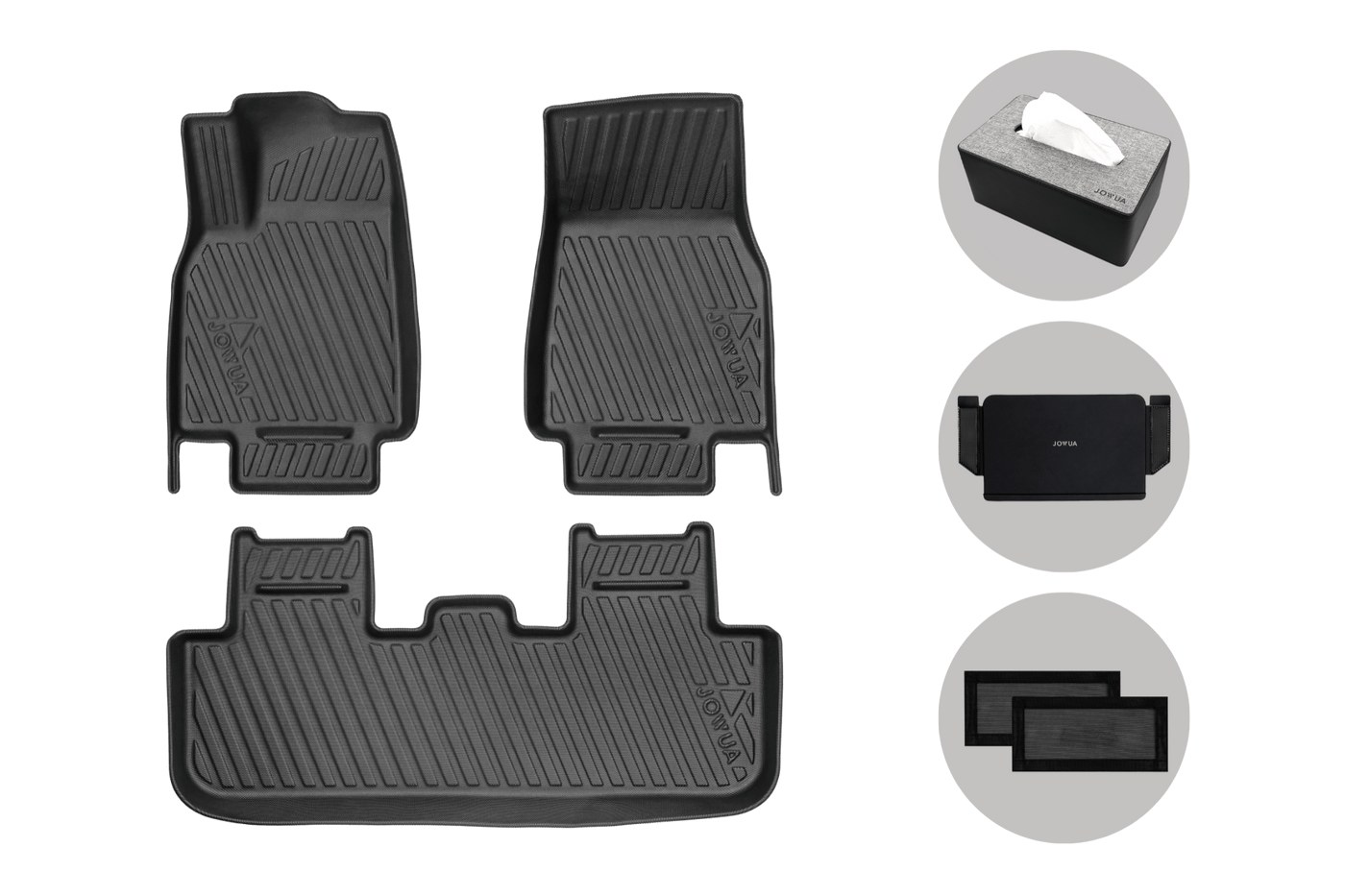Jowua all-weather floor liners combo for Tesla Model Y Juniper 2025+