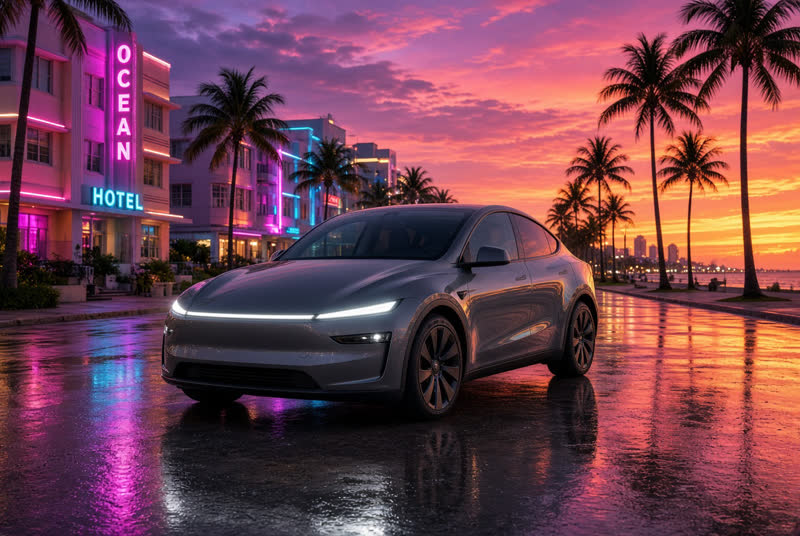 Tesla Model Y vehicle selector