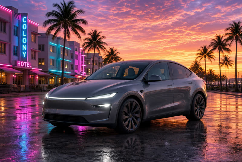 Tesla Model Y L vehicle selector
