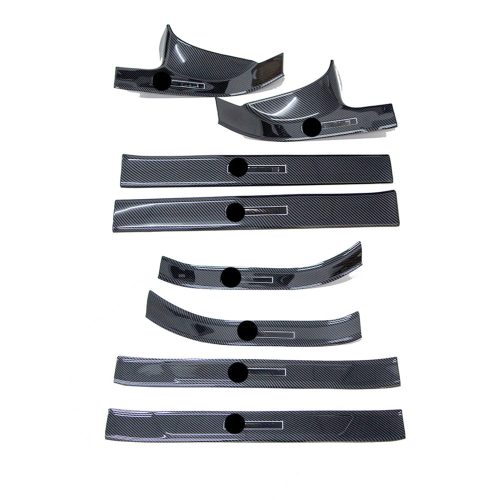 Teslaunch 8-piece inner and outer door sill protectors for 2017-2023 Tesla Model 3