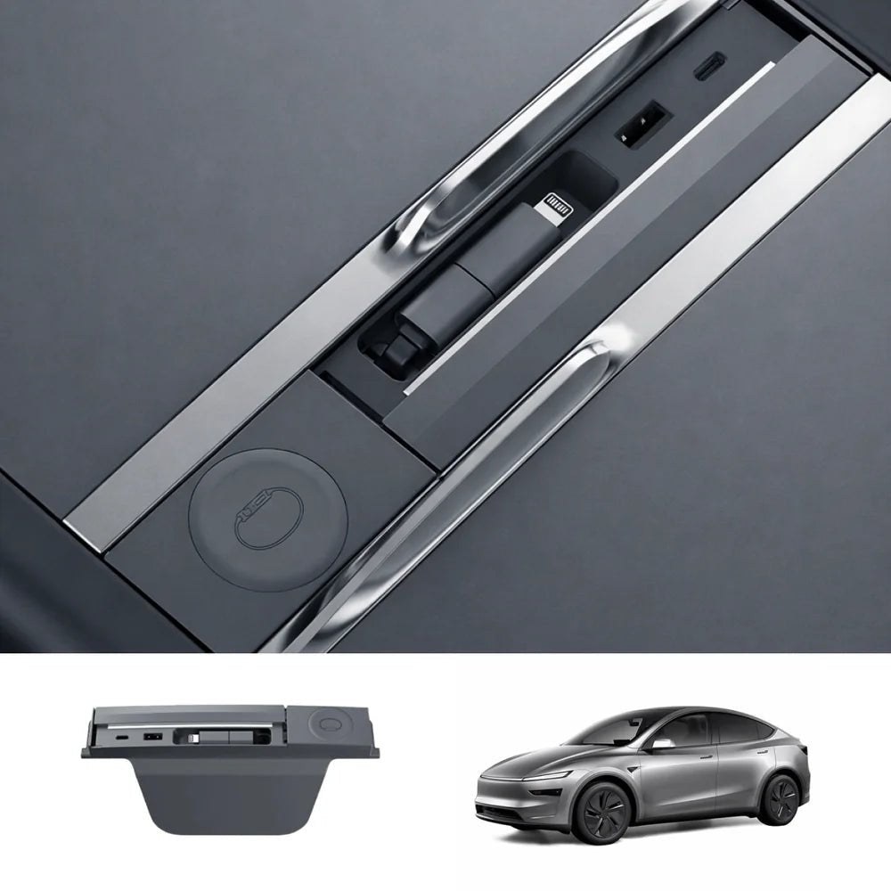 Teslaunch center console USB hub for Tesla Model Y Juniper and Model 3 Highland