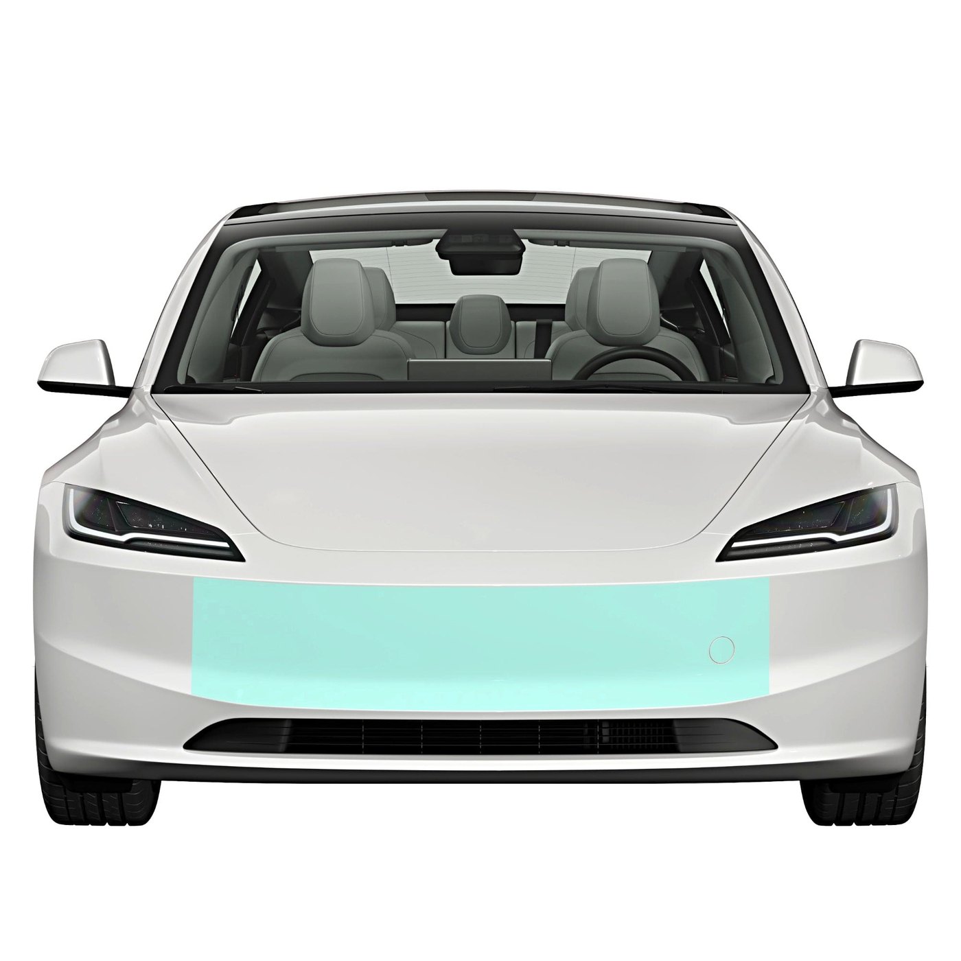 TWRAPS mini bumper paint protection film for Tesla Model 3 Highland