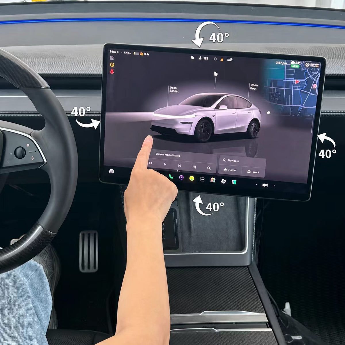 Veekys 4-way Tesla screen swivel