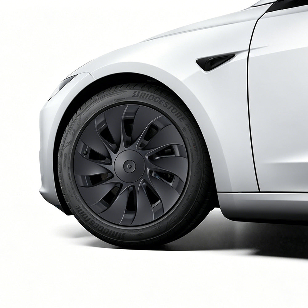 Yeslak YSLK-E0214 18-inch Überturbine-style wheel covers for Tesla Model 3 Standard Prismata wheels